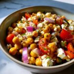 Lemony Chickpea Feta Salad