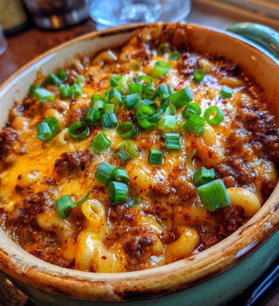 Mac Cheese Burger Soup