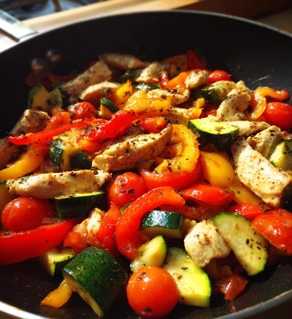Mediterranean Chicken Stir Fry