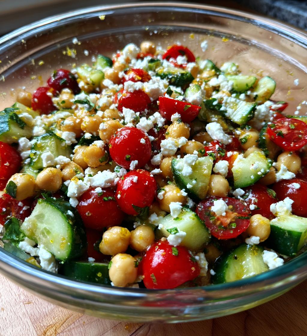 Mediterranean Chickpea Salad - detail 1