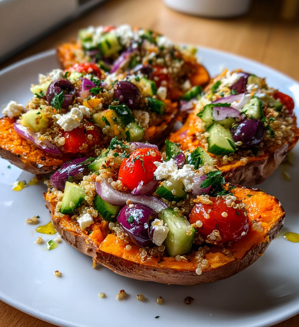 Mediterranean Stuffed Sweet Potatoes - detail 1