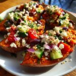 Mediterranean Stuffed Sweet Potatoes