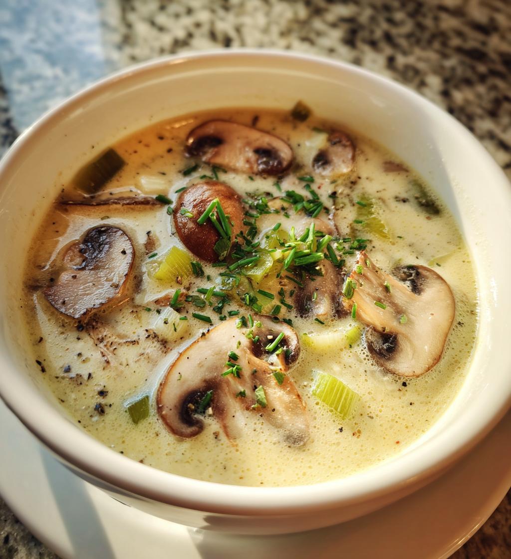 Mushroom Celery Soup