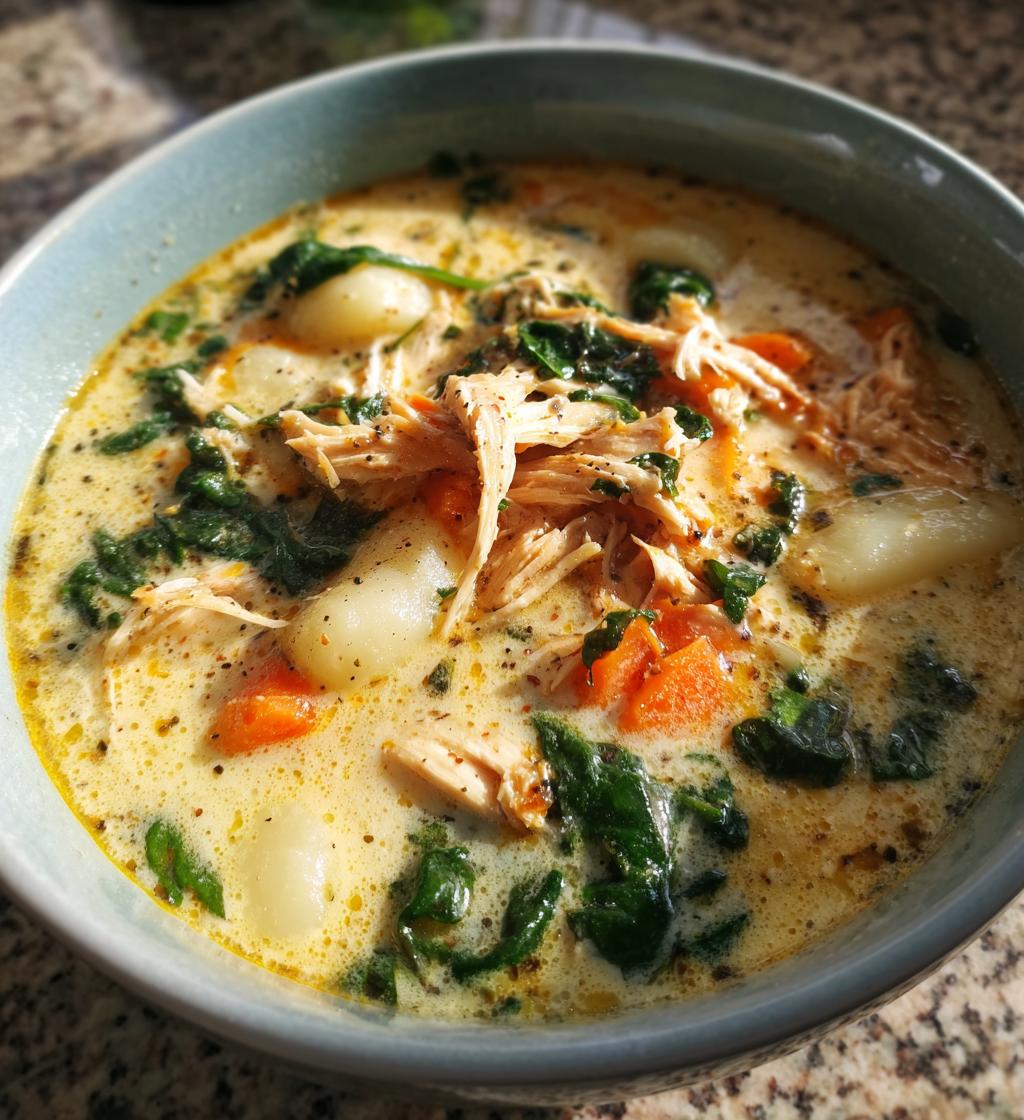 Olive Garden Chicken Gnocchi Soup - detail 1