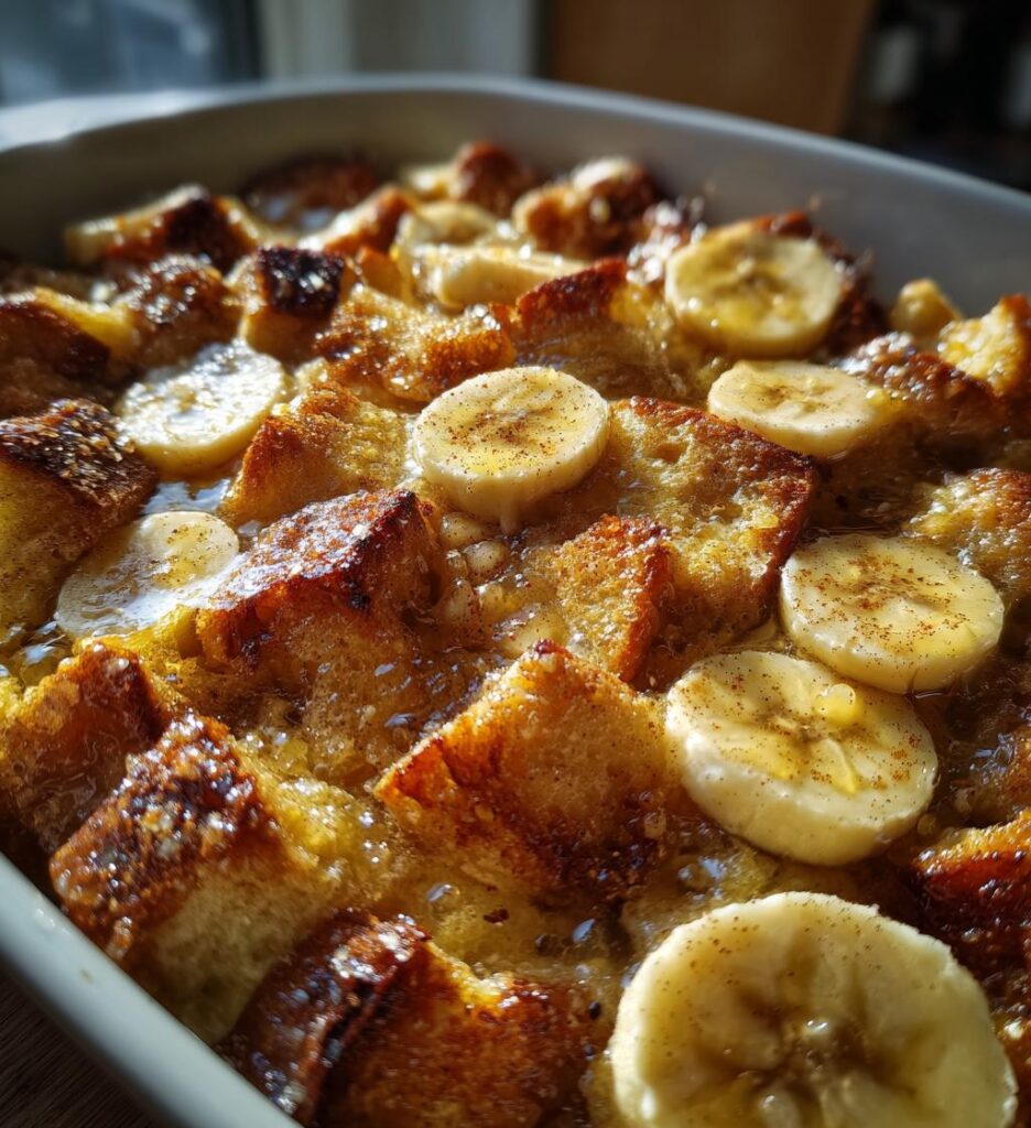 Overnight Banana French Toast Casserole