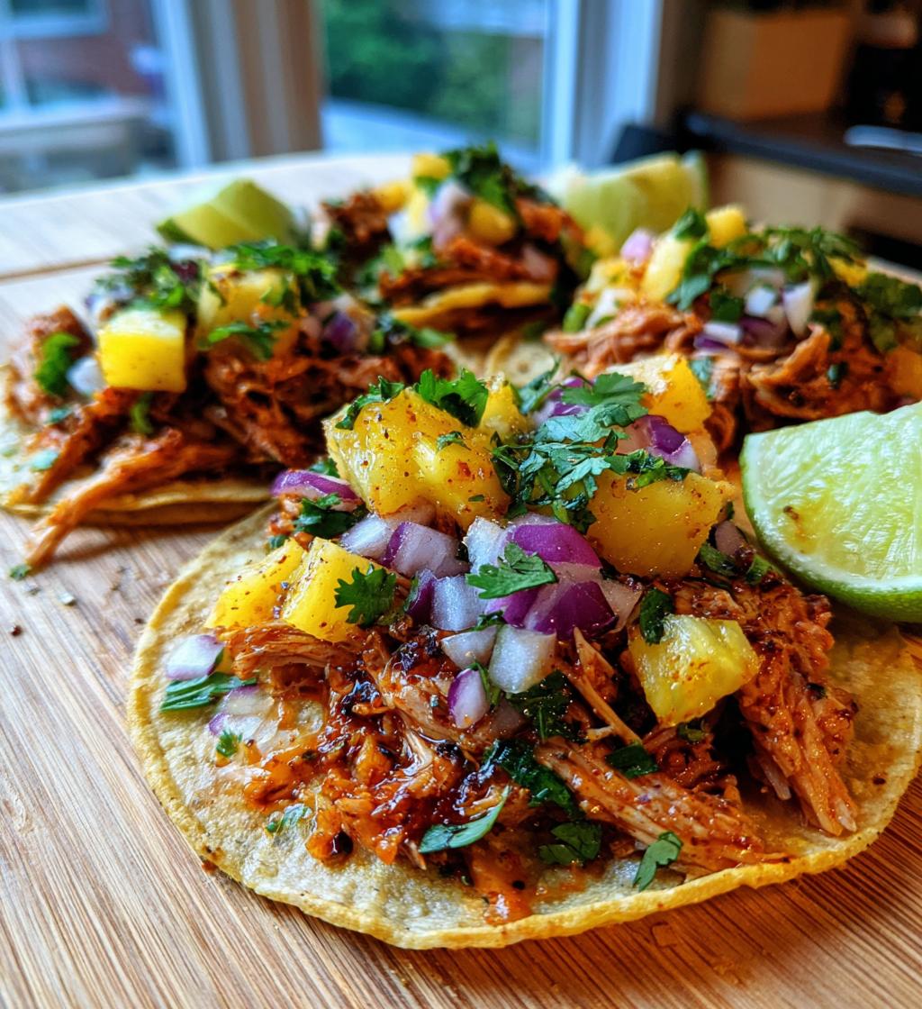 Pineapple Chicken Tacos - detail 1