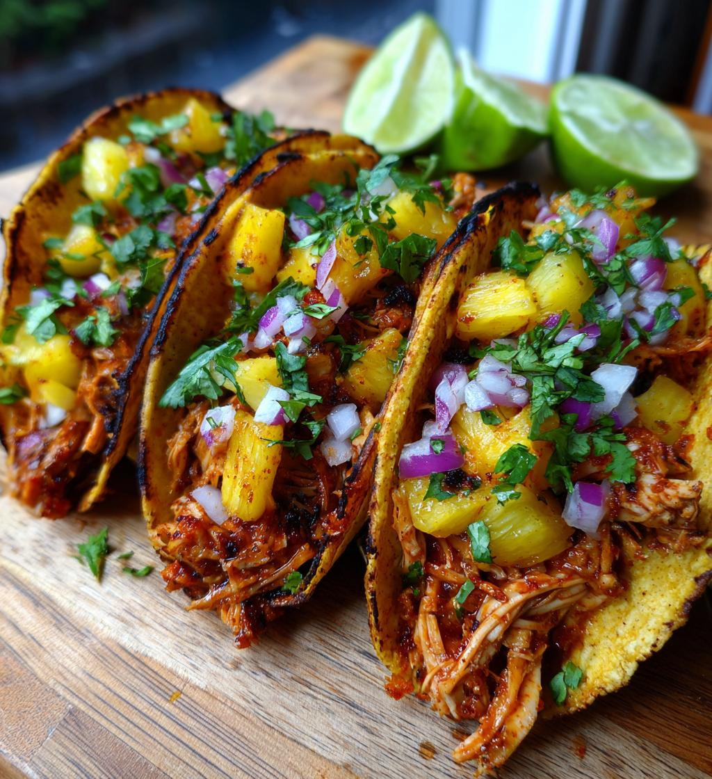 Pineapple Chicken Tacos