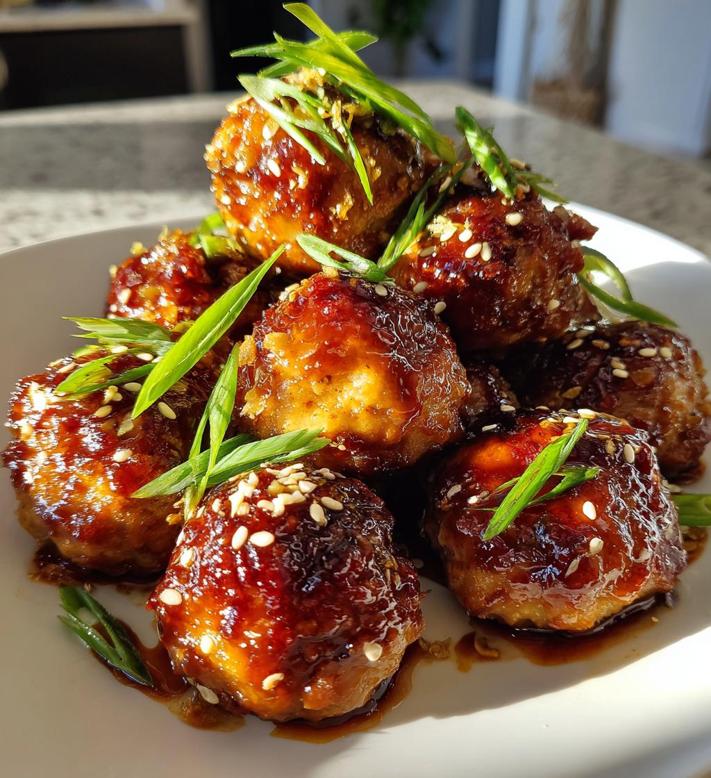 Pineapple Teriyaki Chicken Meatballs - detail 1