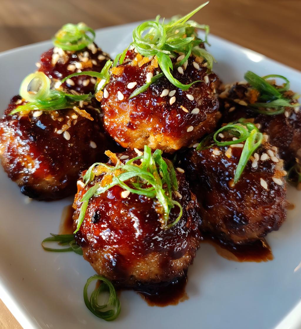 Pineapple Teriyaki Chicken Meatballs