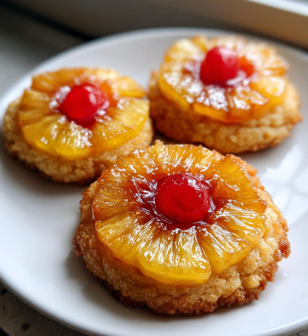 Pineapple Upside Down Cookies - detail 1