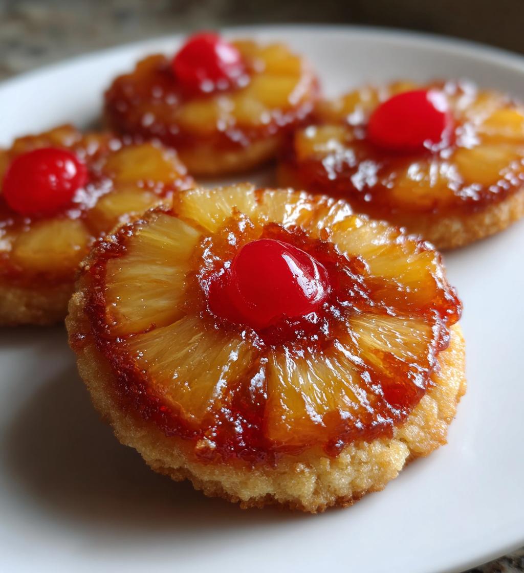 Pineapple Upside Down Cookies
