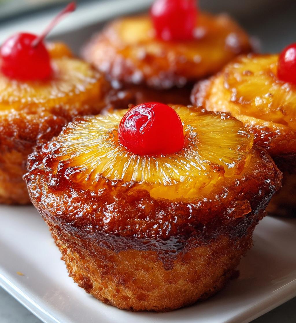Pineapple Upside Down Cupcakes - detail 1