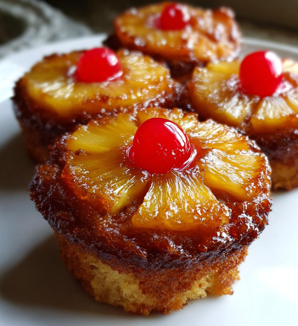 Pineapple Upside Down Cupcakes
