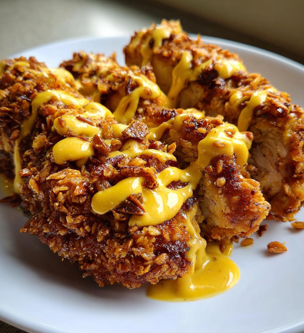 Pretzel Chicken Mustard Cheddar
