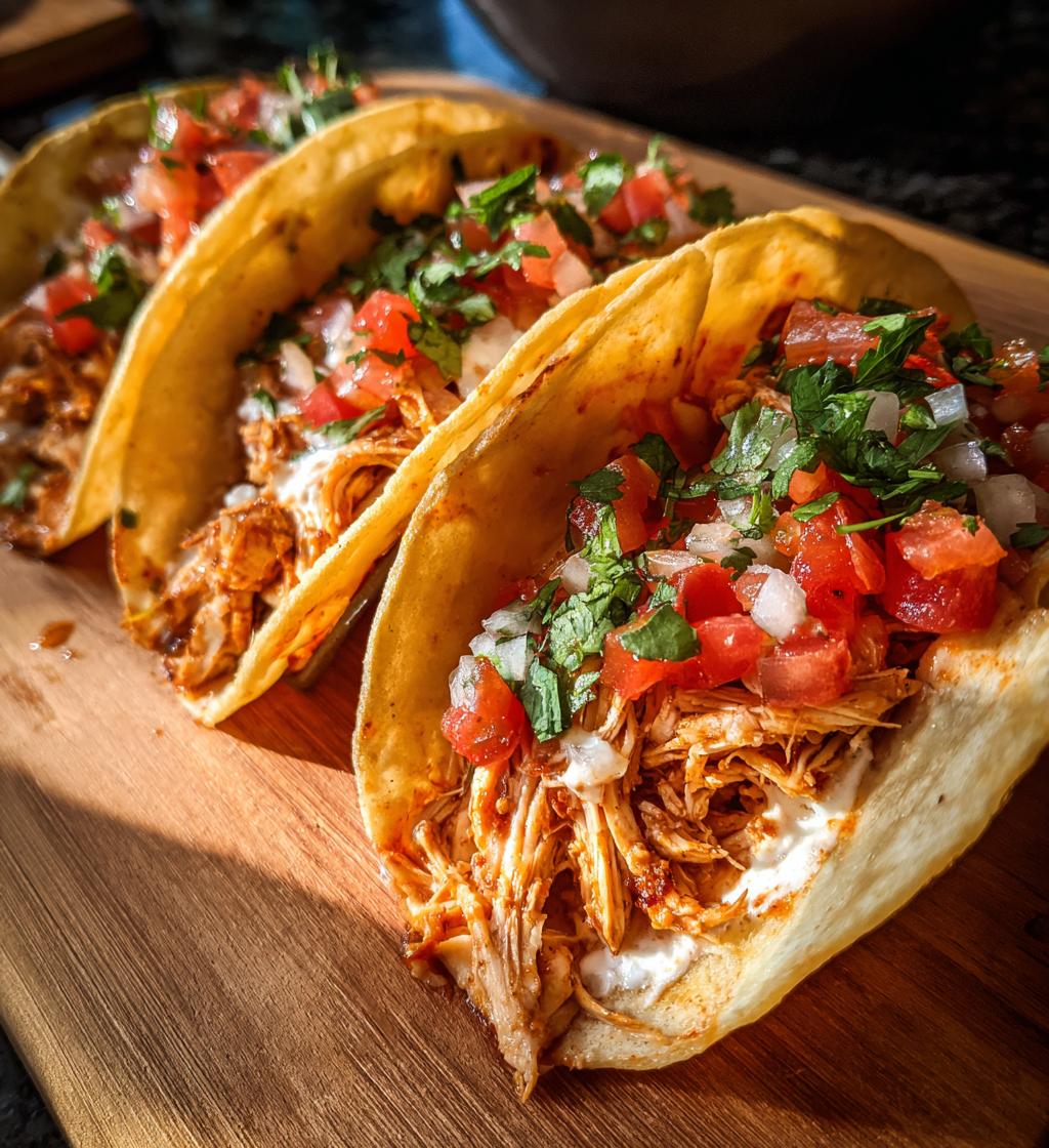 Queso Chicken Tacos - detail 1