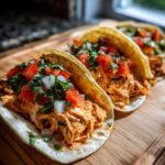 Queso Chicken Tacos