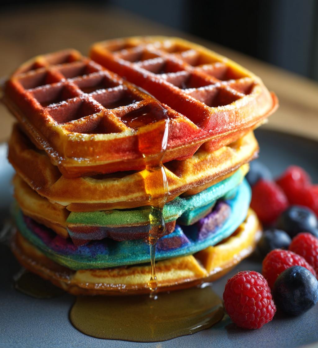 Rainbow Waffles - detail 1
