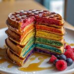 Rainbow Waffles