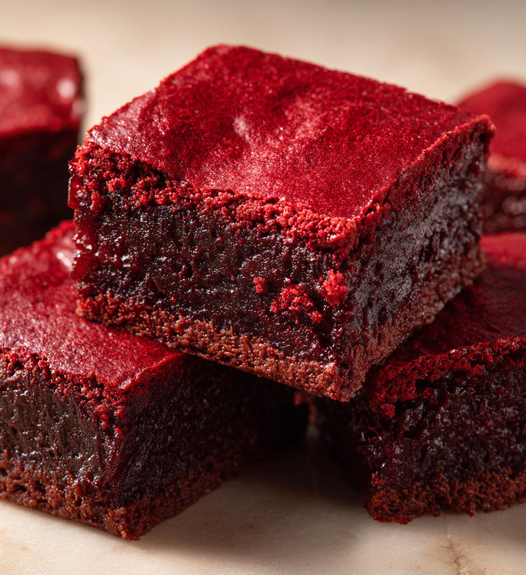Red Velvet Brownies - detail 1