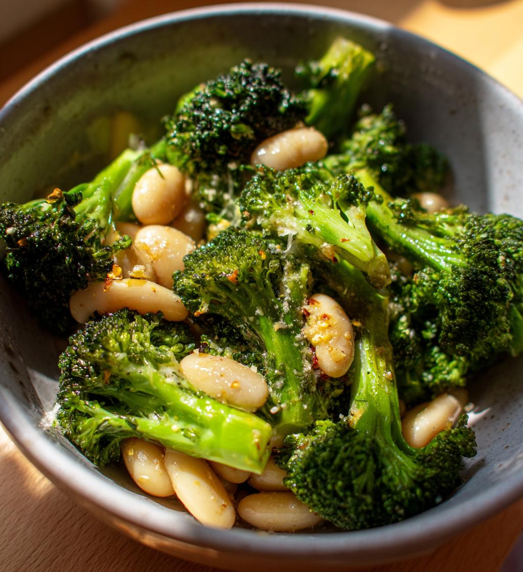 Roasted Broccoli and White Beans - detail 1