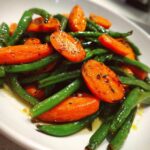 Roasted Carrots and Green Beans