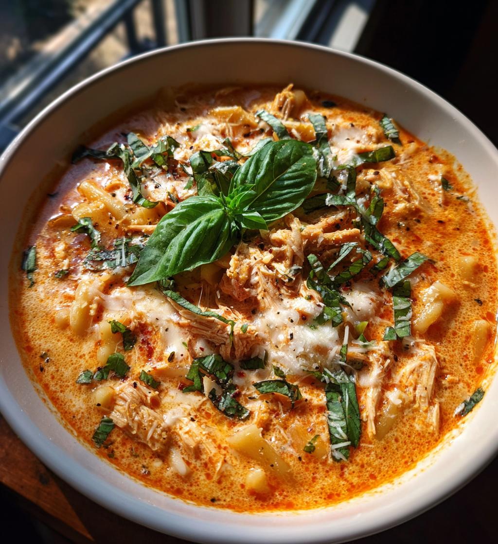 Roasted Garlic White Chicken Lasagna Soup - detail 1