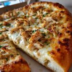 Roasted Garlic White Chicken Pizza