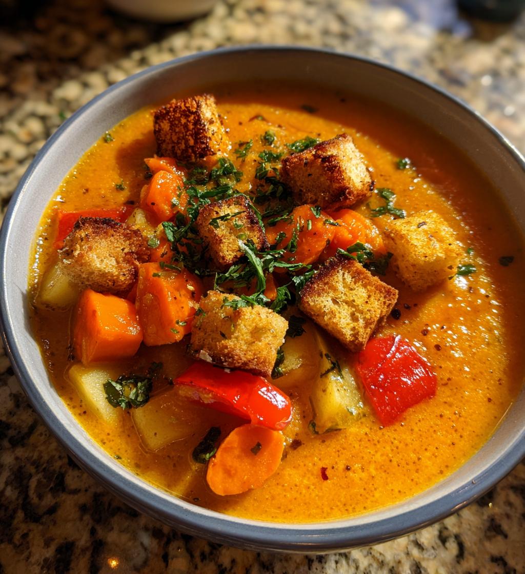 Roasted Vegetable Soup - detail 1
