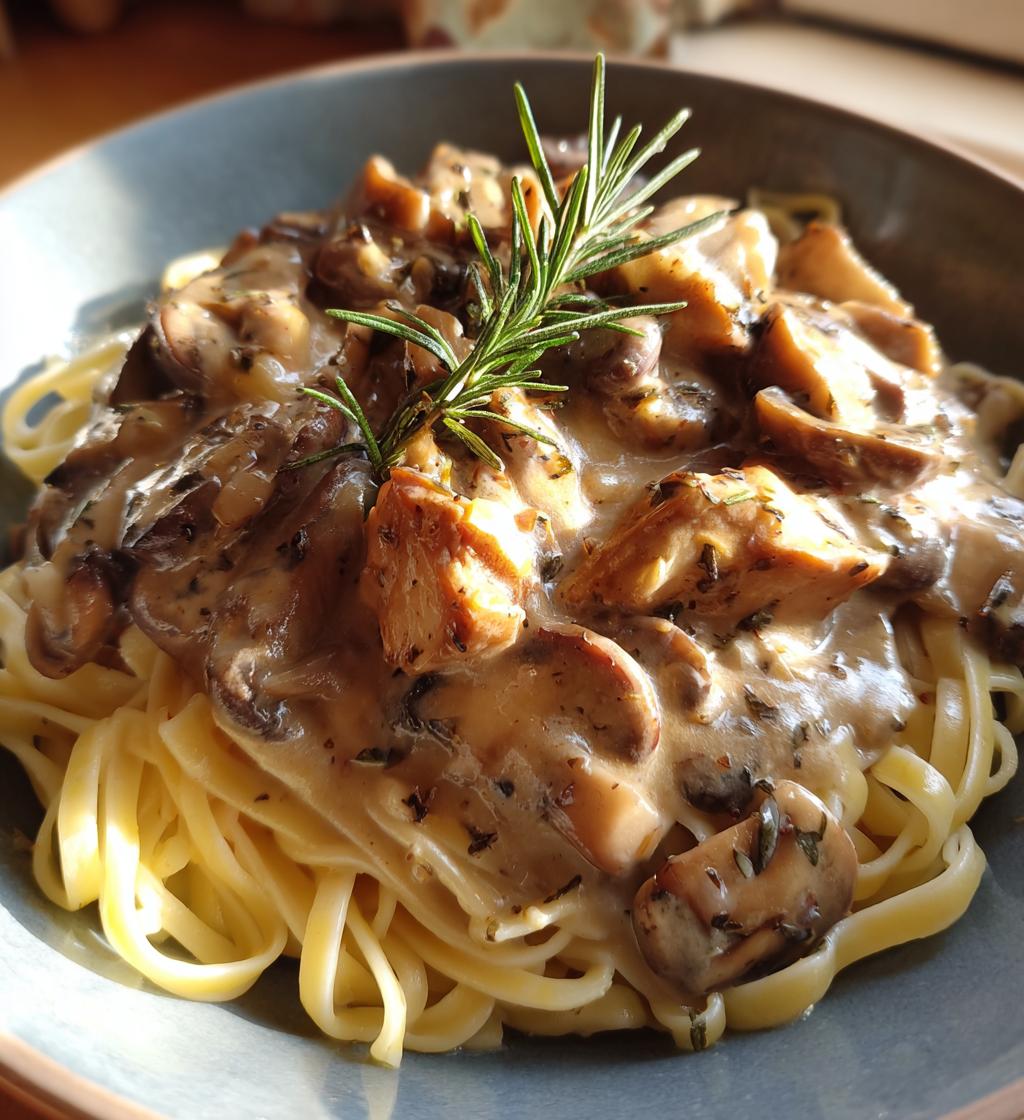 Rosemary Mushroom Cream Sauce - detail 1
