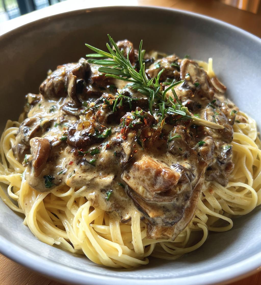 Rosemary Mushroom Cream Sauce