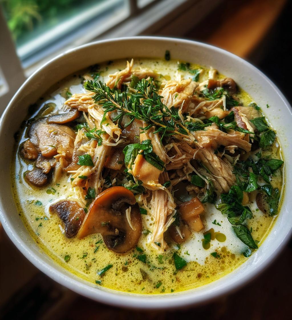 Rotisserie Chicken Mushroom Soup