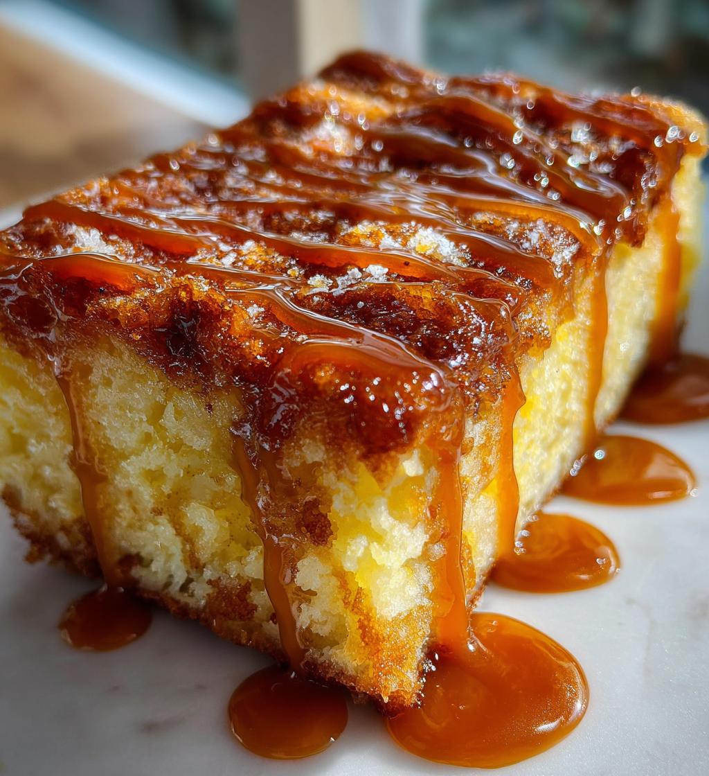 Salted Caramel Butter Cake Bars - detail 1