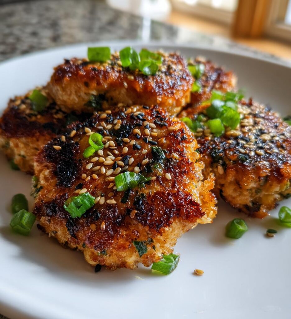 Sesame Crusted Salmon Patties
