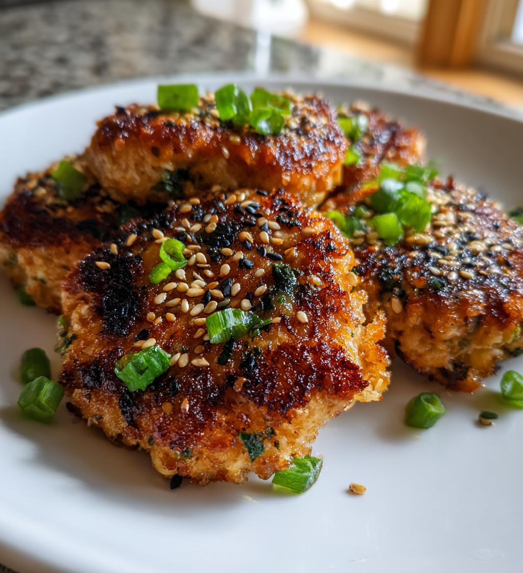 Sesame Crusted Salmon Patties