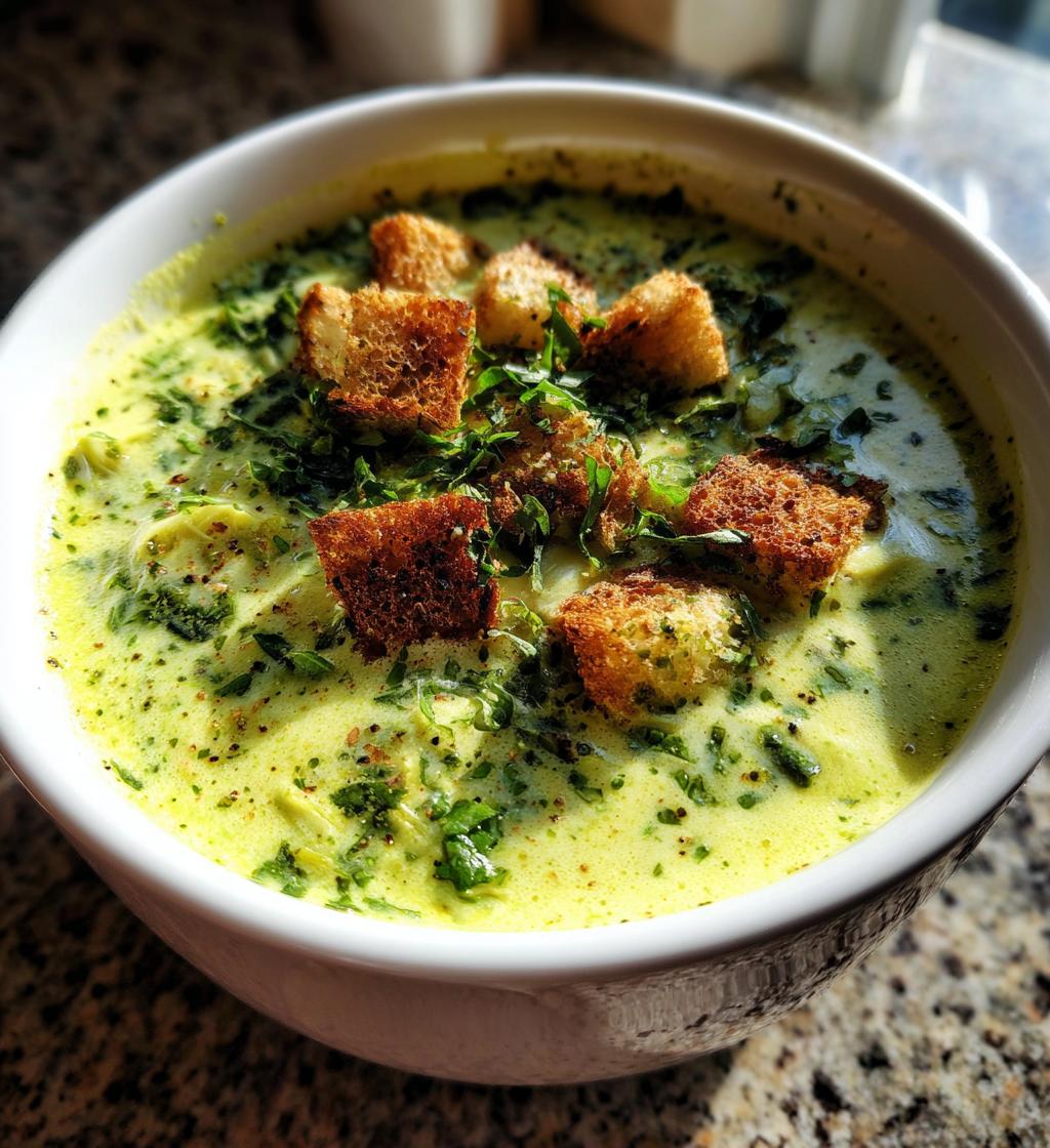 Spinach Artichoke Soup