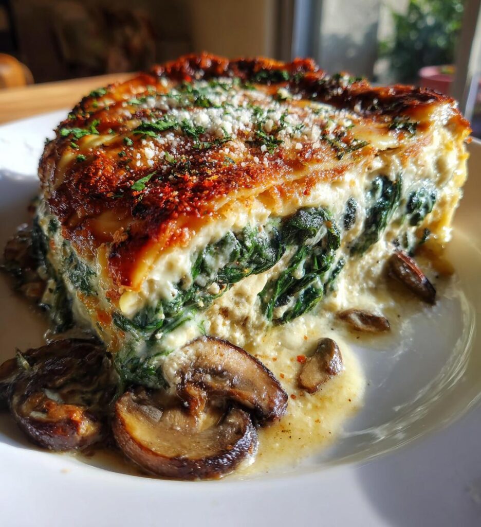 Spinach Mushroom Lasagna