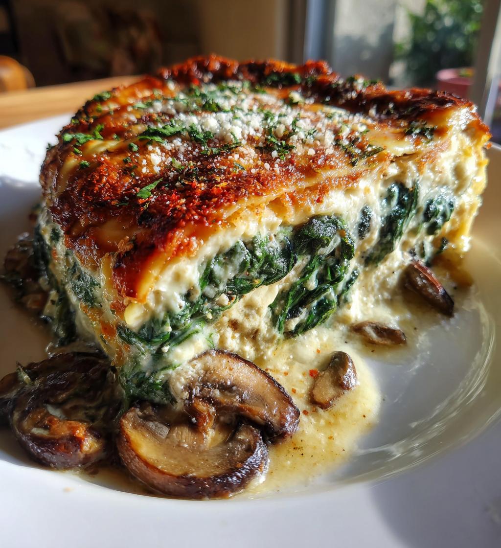 Spinach Mushroom Lasagna