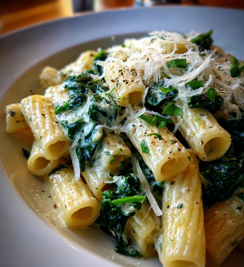 Spinach Parmesan Rigatoni - detail 1
