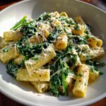 Spinach Parmesan Rigatoni