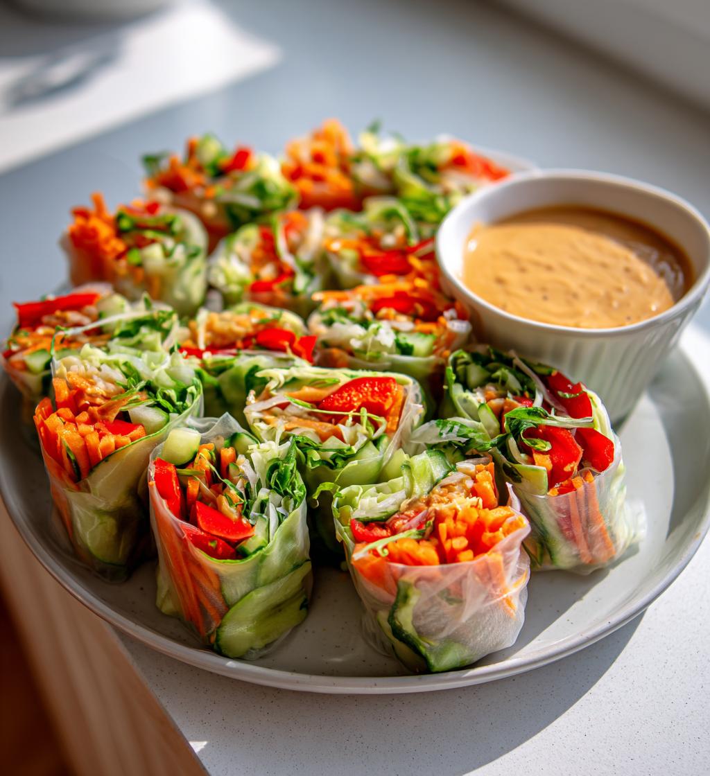 Spring Roll Salad Peanut Dressing
