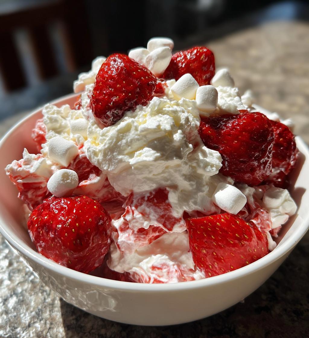 Strawberry Fluff Salad - detail 1