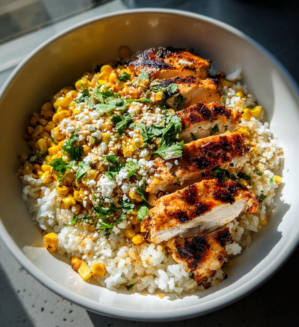 Street Corn Chicken Bowl