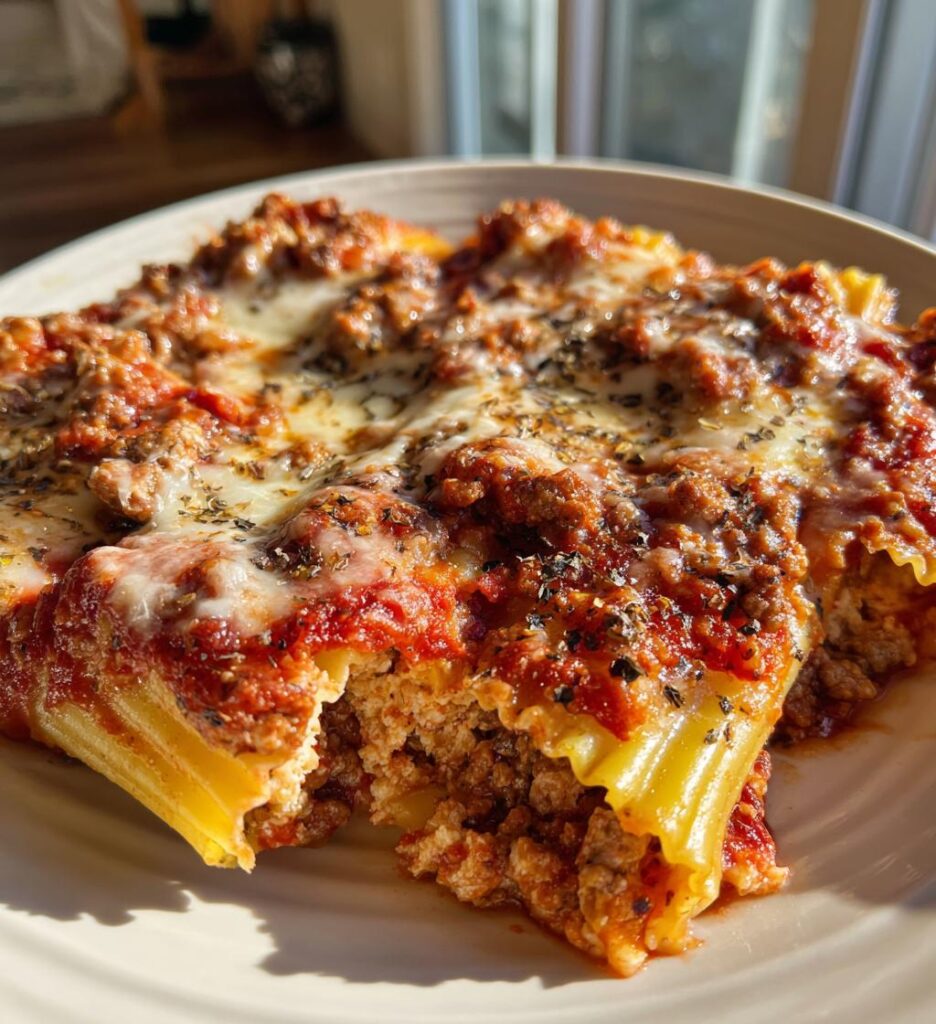 Stuffed Manicotti Meat Sauce