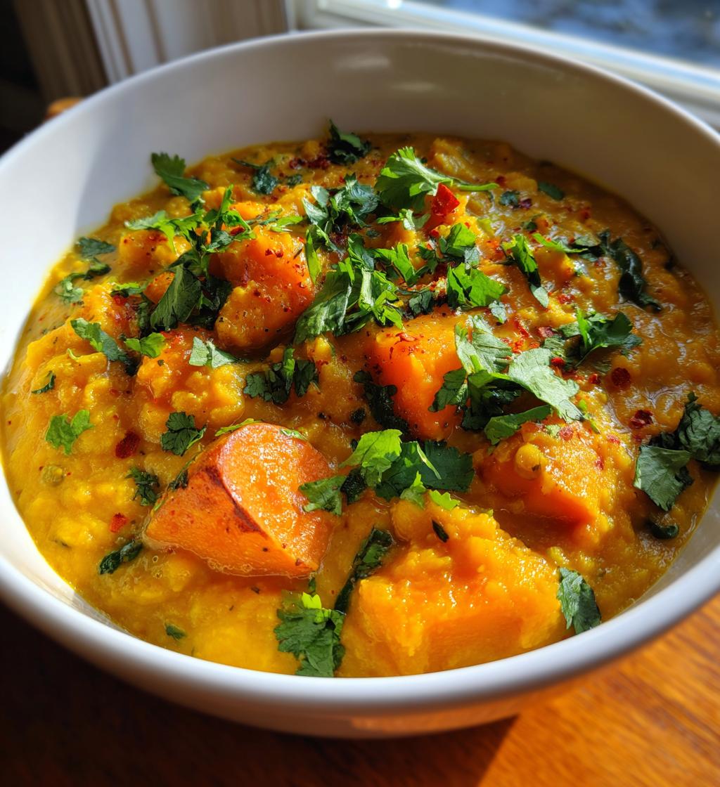 Sweet Potato Coconut Lentil Stew - detail 1