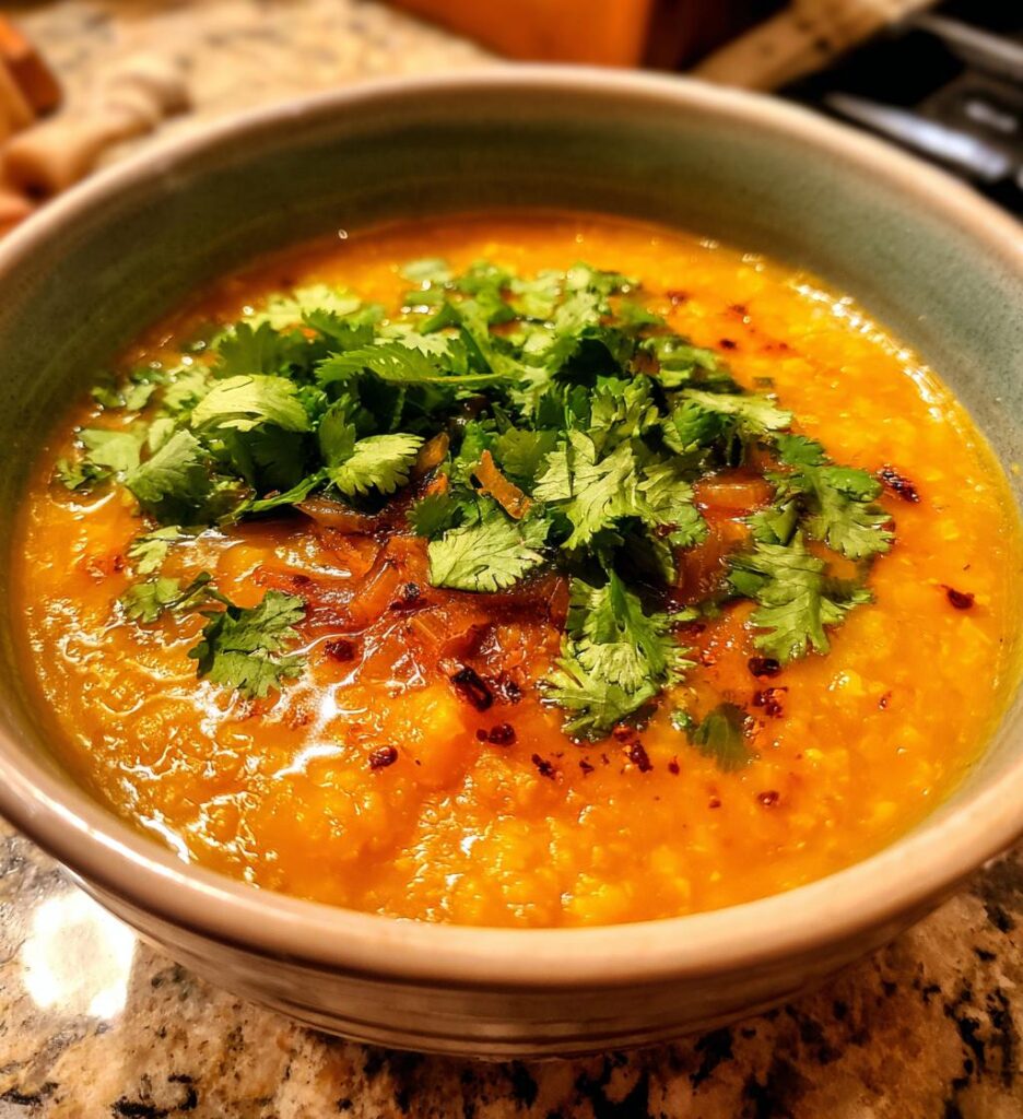 Thai Coconut Red Lentil Soup