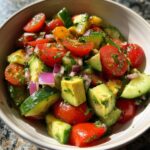 Tomato Cucumber Avocado Salad