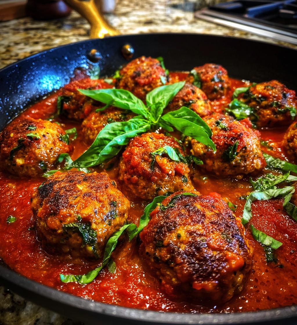 Tuscan Chicken Meatballs - detail 1