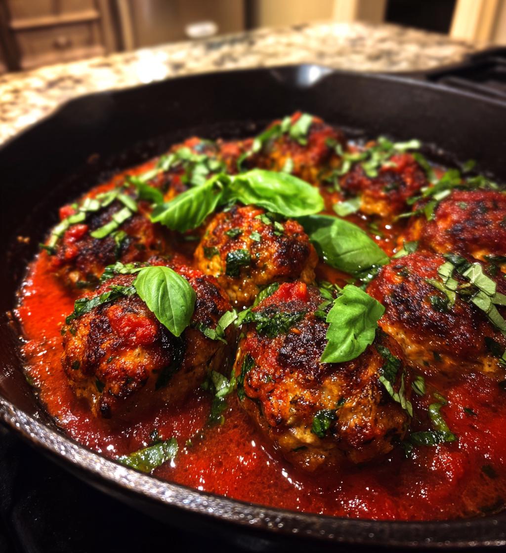 Tuscan Chicken Meatballs