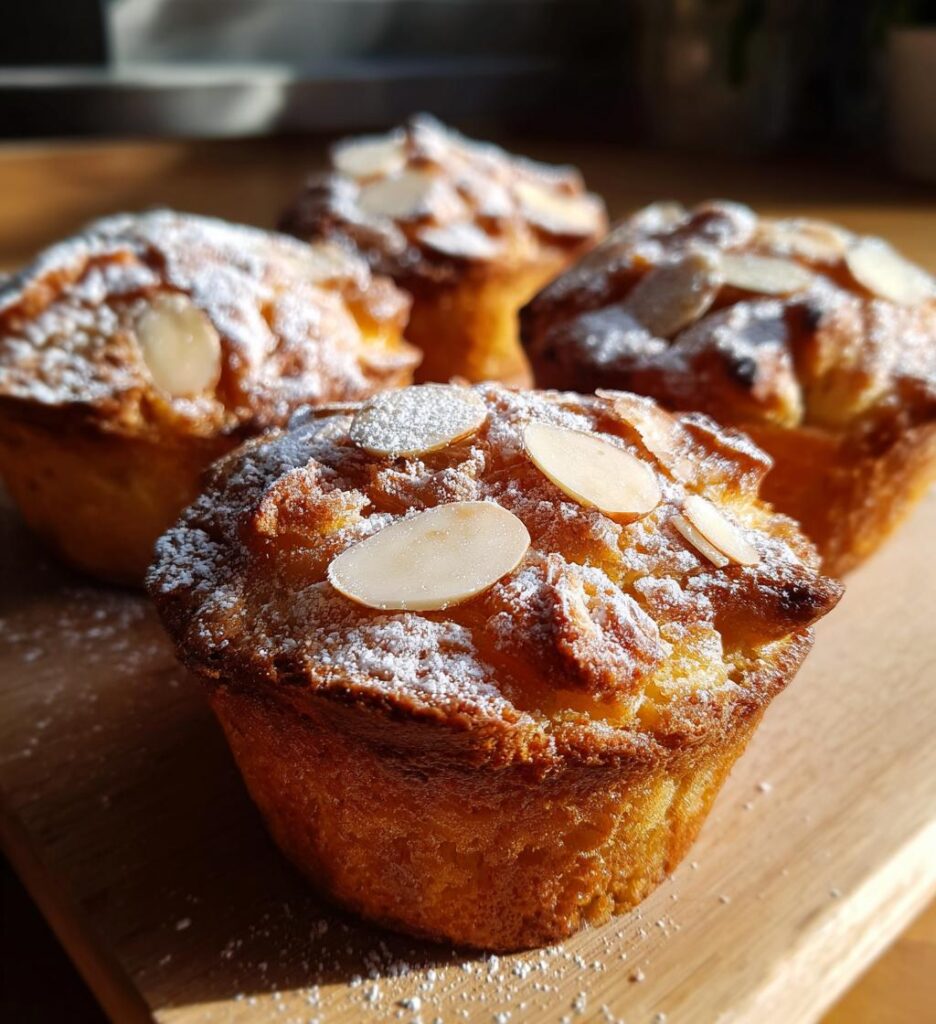 Vegan Almond Croissant Muffins