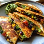 Vegan Black Bean Avocado Quesadillas